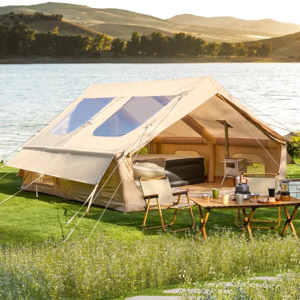 Camping Tent 13' beige 10-12 people