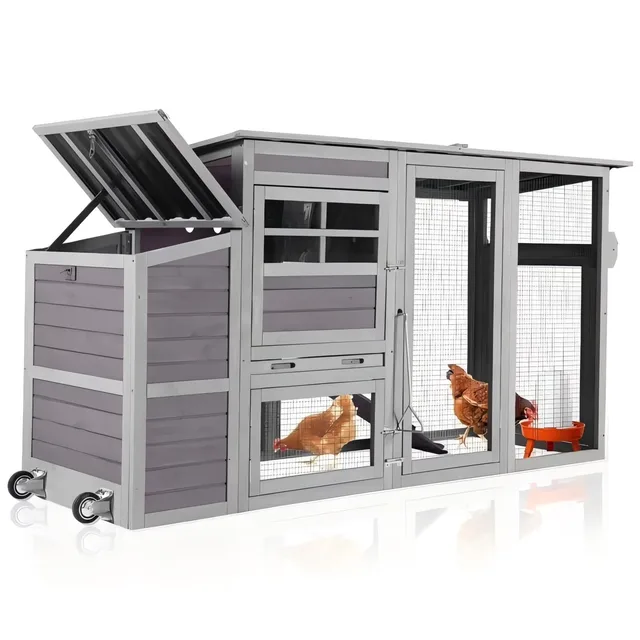 Chicken Coop 74.9" 78.4" 27.6"