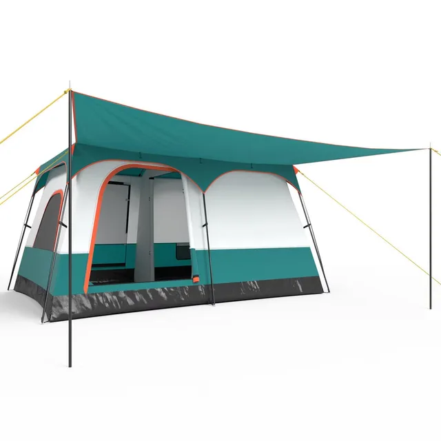 Camping Tent 6-8 people green 6-8 person