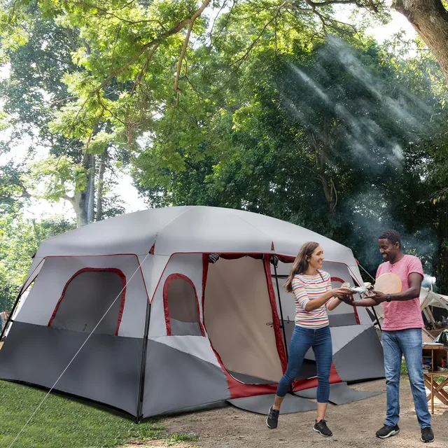 Family Tent 10 person gray 23.1 pounds