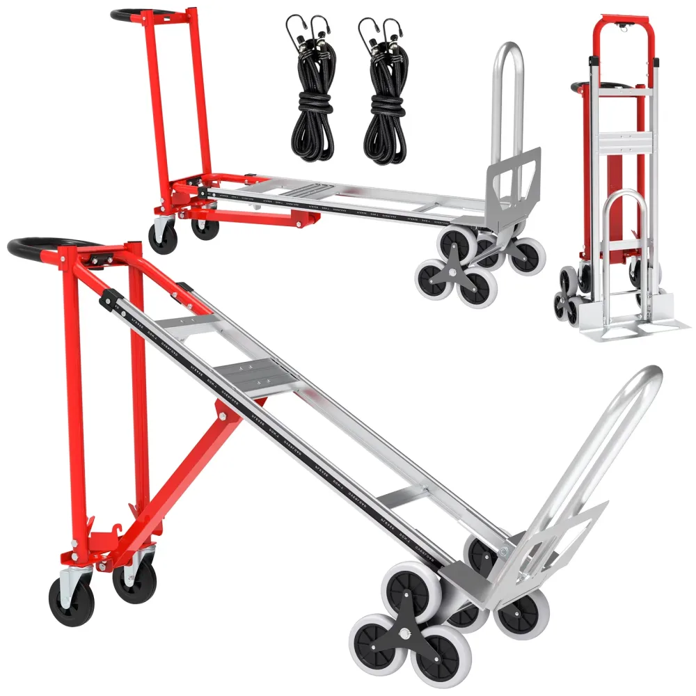 Hand Truck 1000lbs foldable red