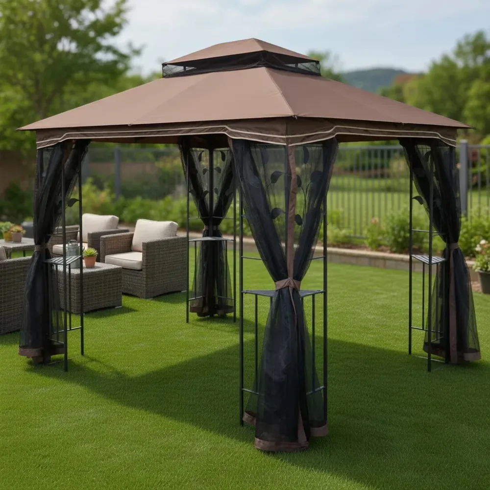 Canopy Tent 13 ft 10 ft brown