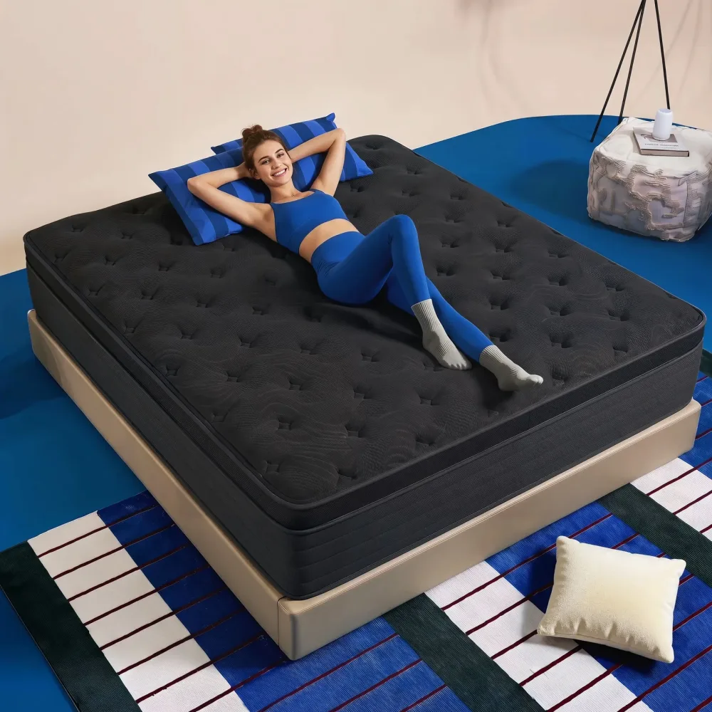 Mattress 12 inch 12 in black