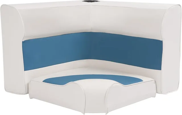Pontoon Boat white blue