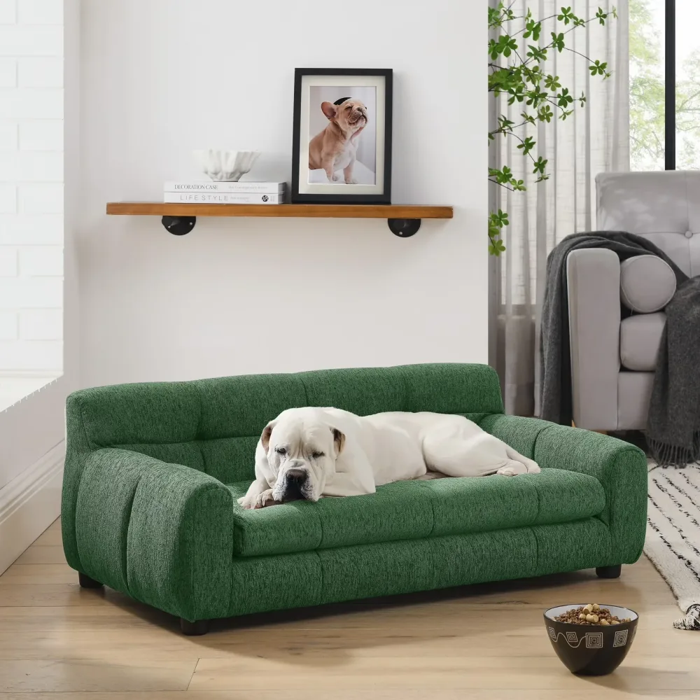 Sofa green 38" 14.5"