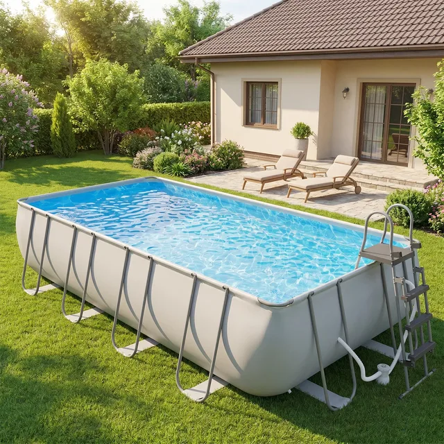 Swimming Pool 18' gray 18ft