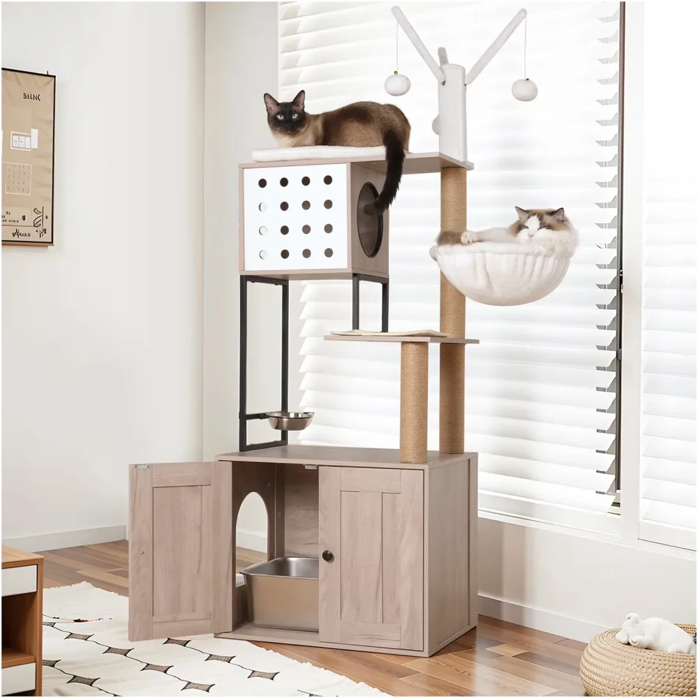 Litter Box white gray 21.3"