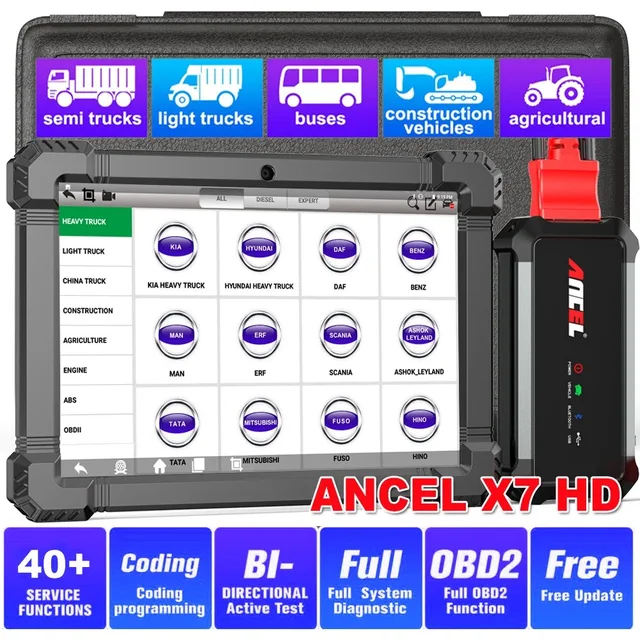 Scan Tool 24v 12v 10.1inch