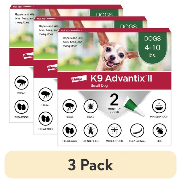 Flea Tick 3 pack 4-10 lbs 4 lb