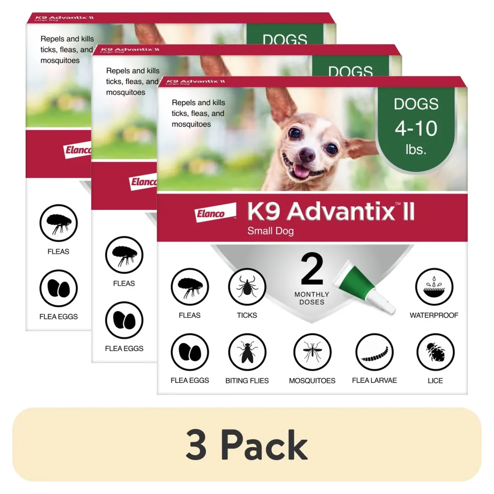 Flea Tick 3 pack 4-10 lbs 4 lb
