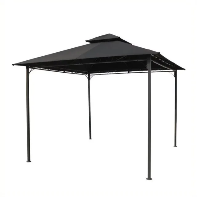 Canopy Gazebo black 105 in 118 in