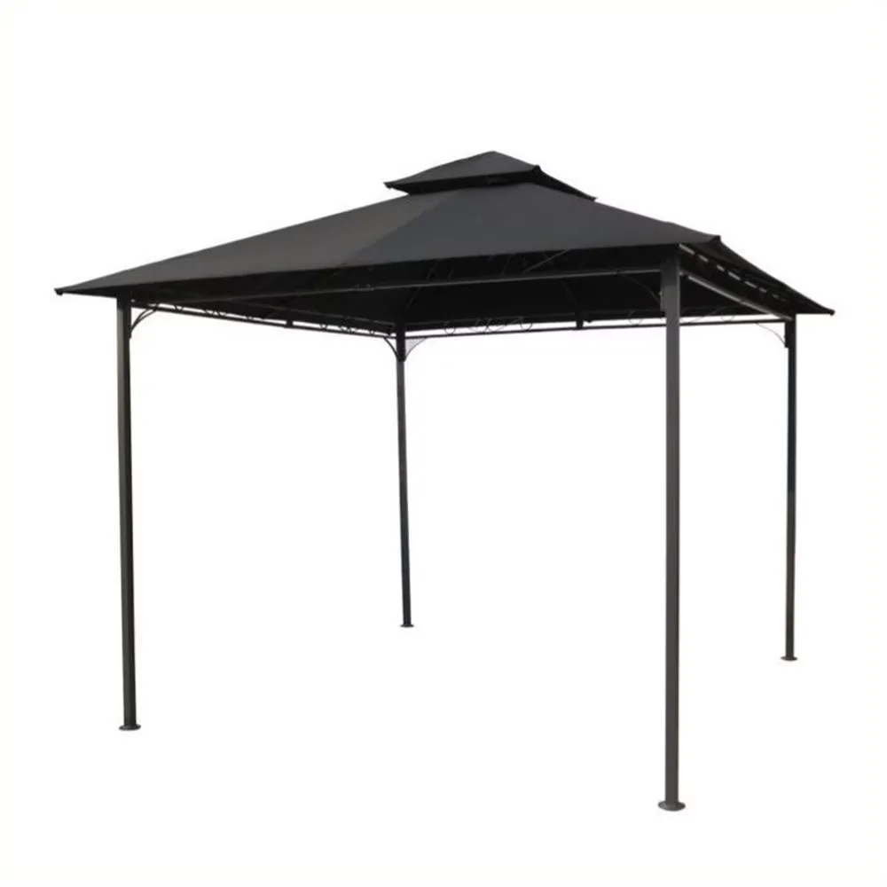 Canopy Gazebo black 105 in 118 in