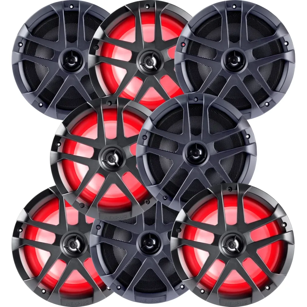 Memphis Audio 8" 4 pair led