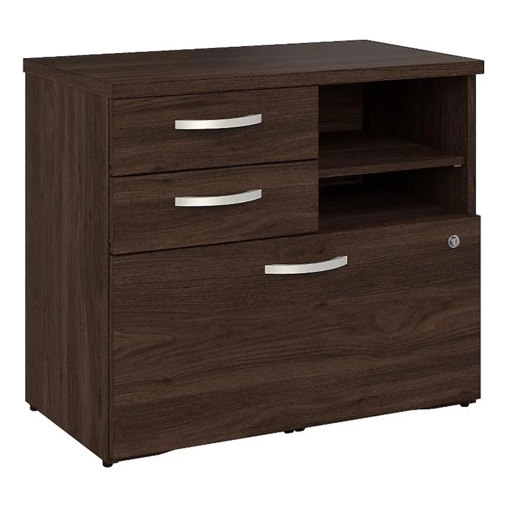 Storage Cabinet black 30w 29.72"
