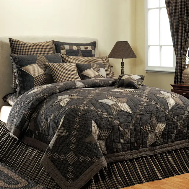 Bedding 97 inch black tan