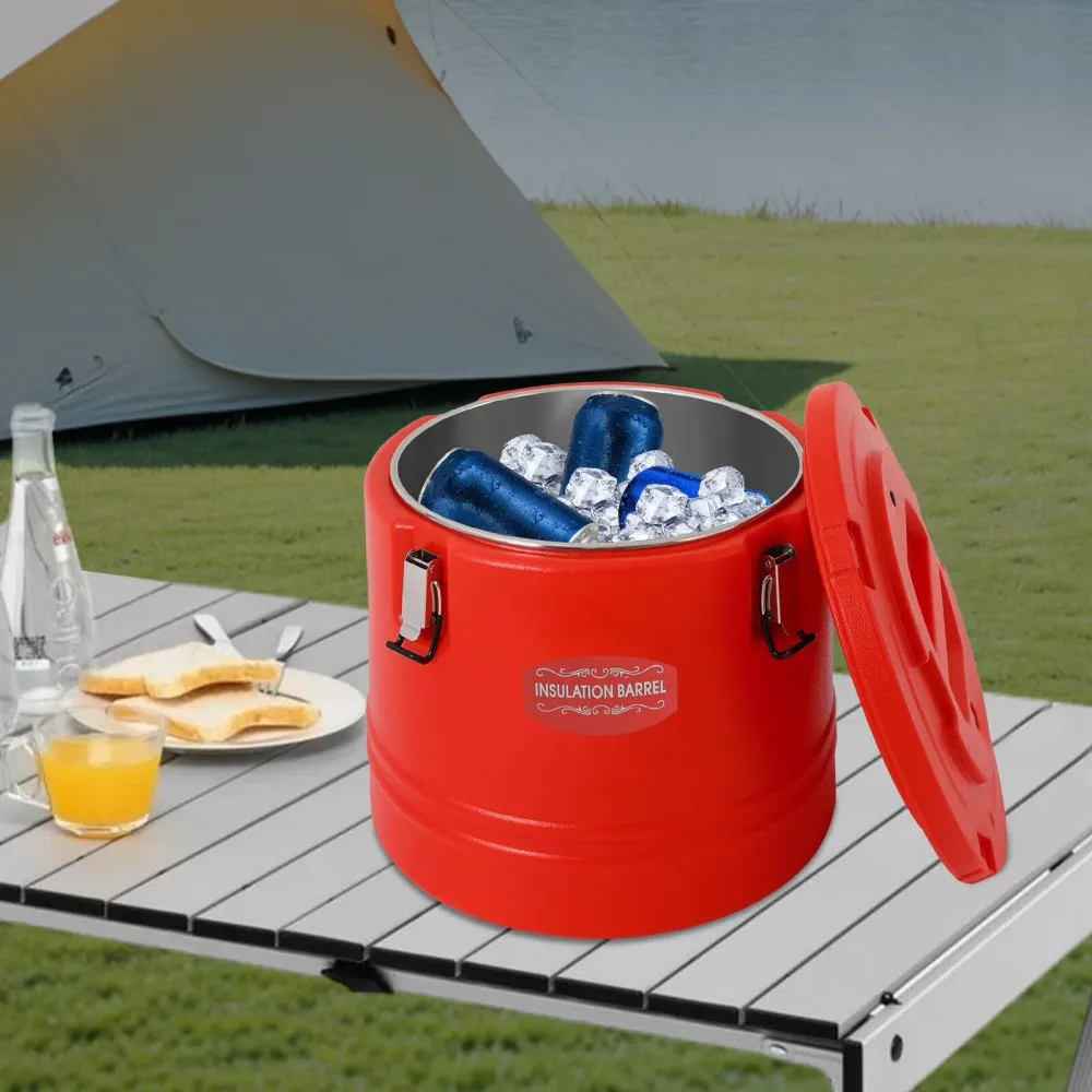 Beverage Cooler insulated portable red