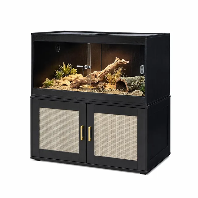 Reptile Tank 50 gallon heavy-duty black