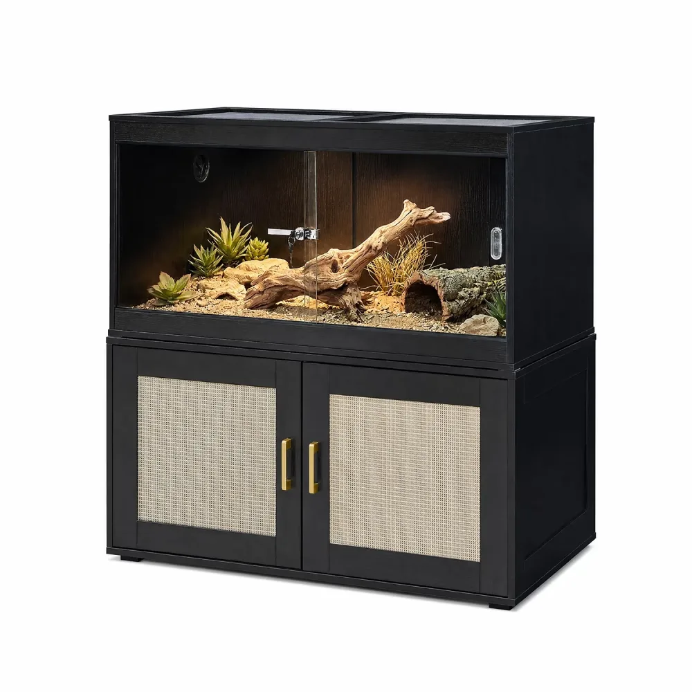 Reptile Tank 50 gallon heavy-duty black