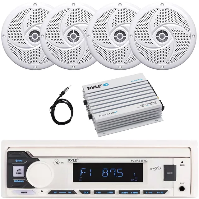 Bluetooth Amplifier 4" 100w 4 channel
