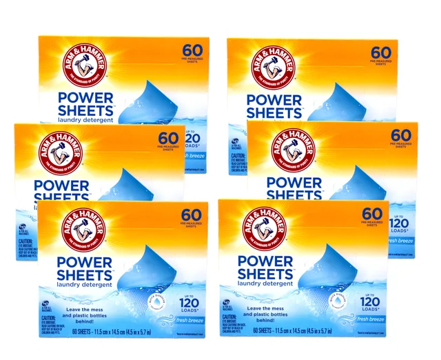 Laundry Detergent 6 pack portable white