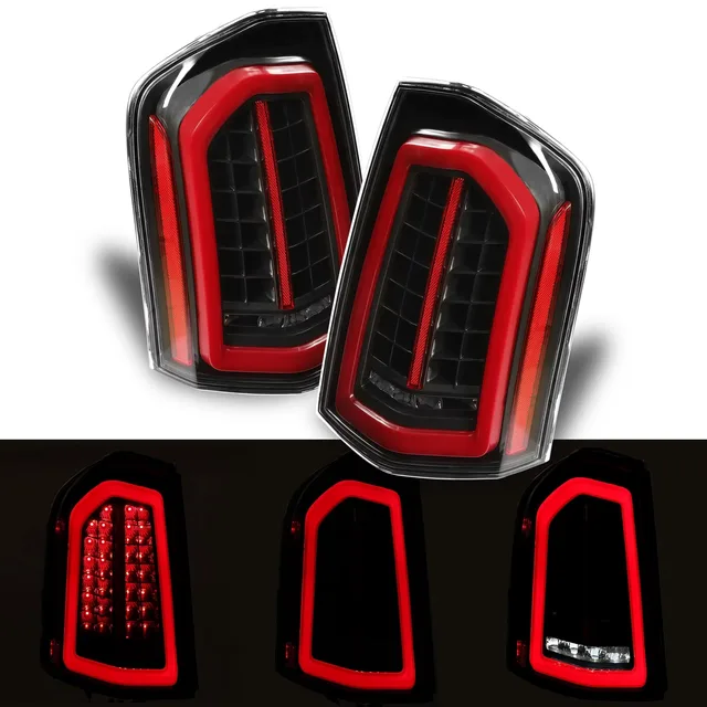Brake led black red