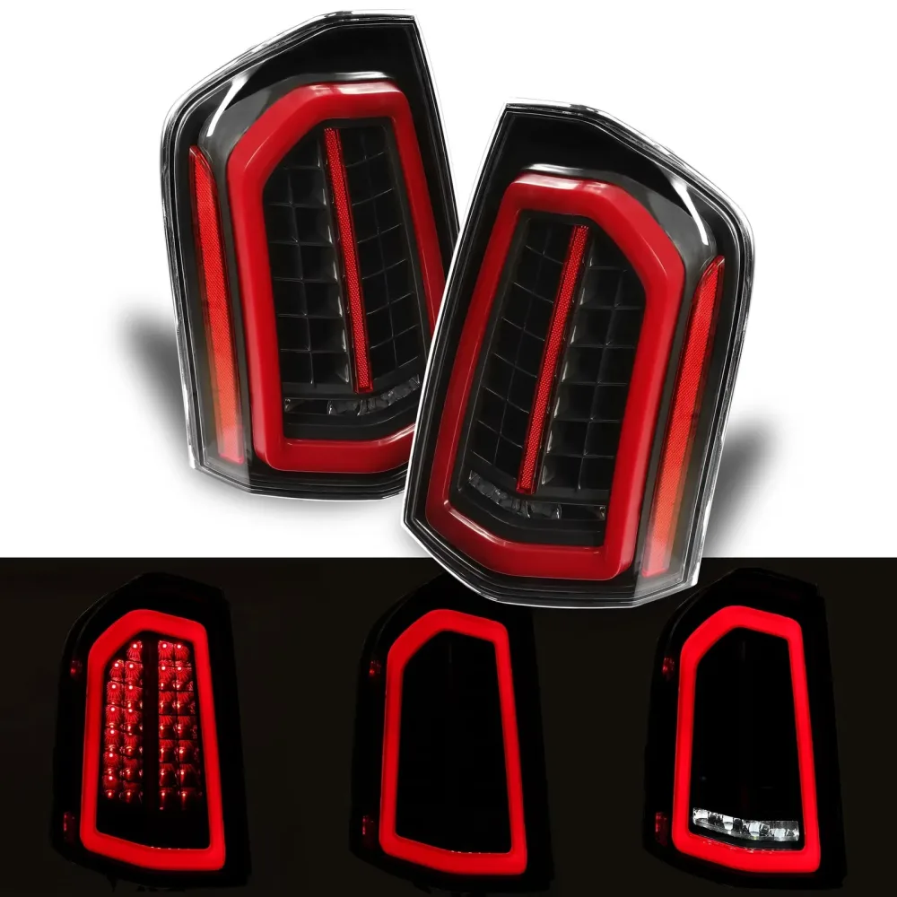 Brake led black red