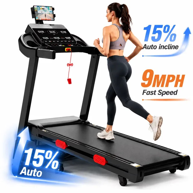 Incline Treadmill 3.7hp 300-330lbs folding