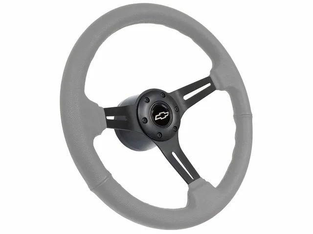 Leather Steering gray black silver