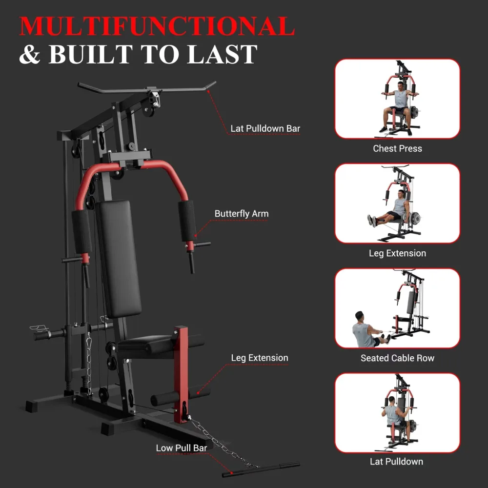 Gym Equipment 400 lb red 1"