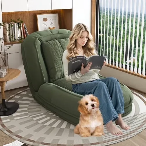 Dog Bed foldable adjustable green
