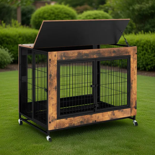 Dog Crate 35" heavy-duty brown