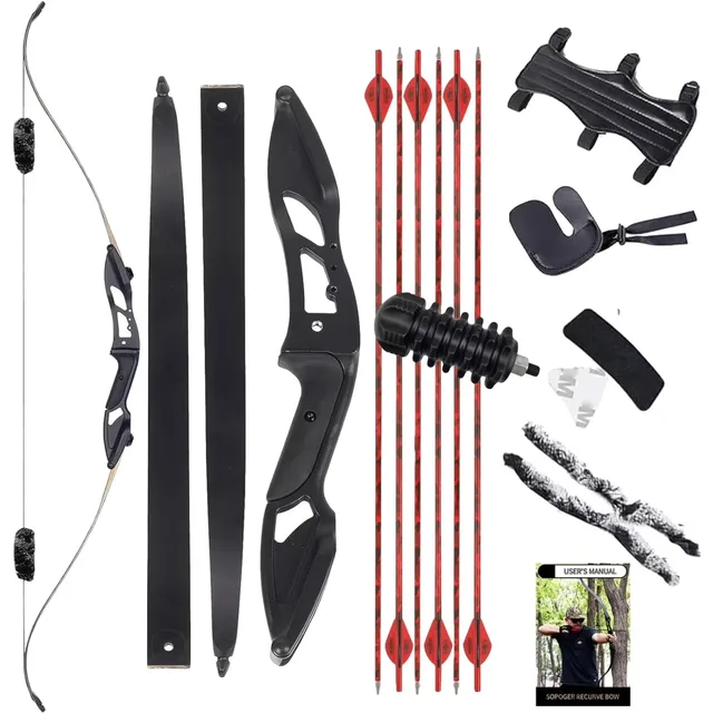 Recurve Bow 56 inch 30-50lbs 35lbs