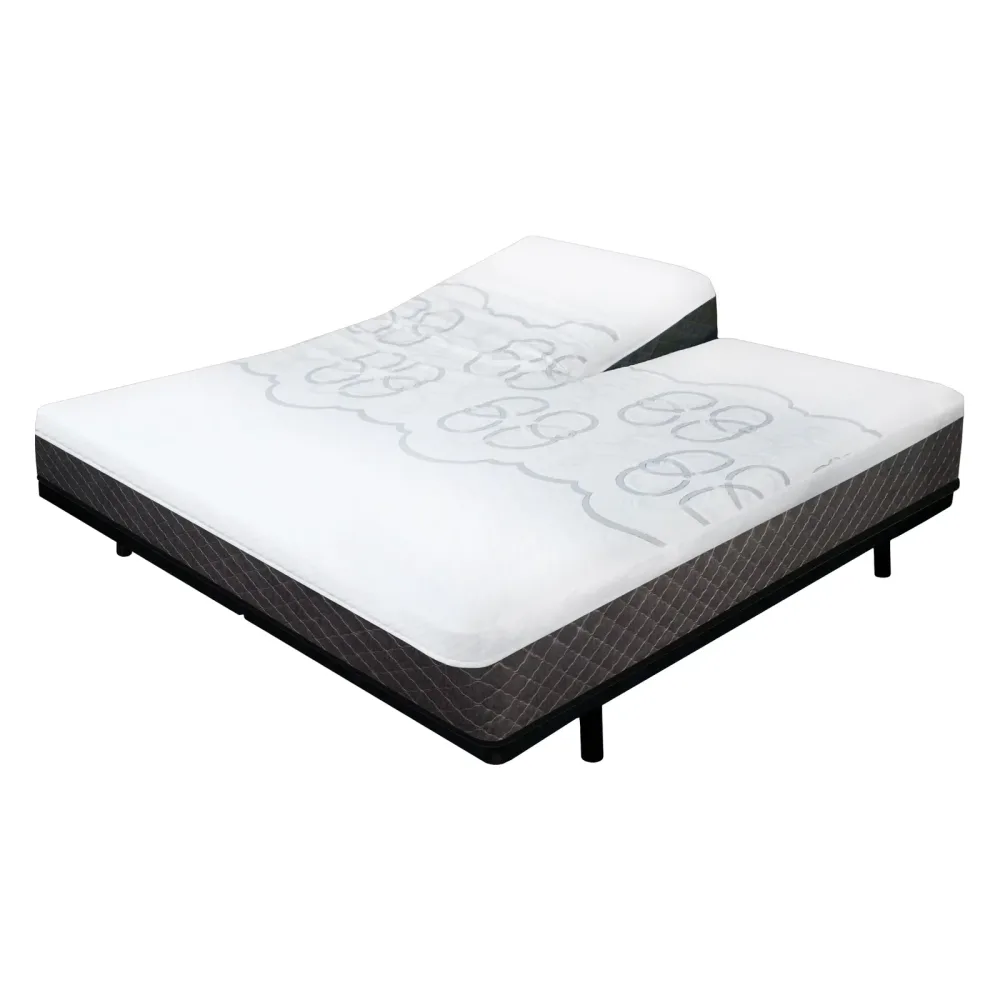 Air Bed 10" adjustable grey