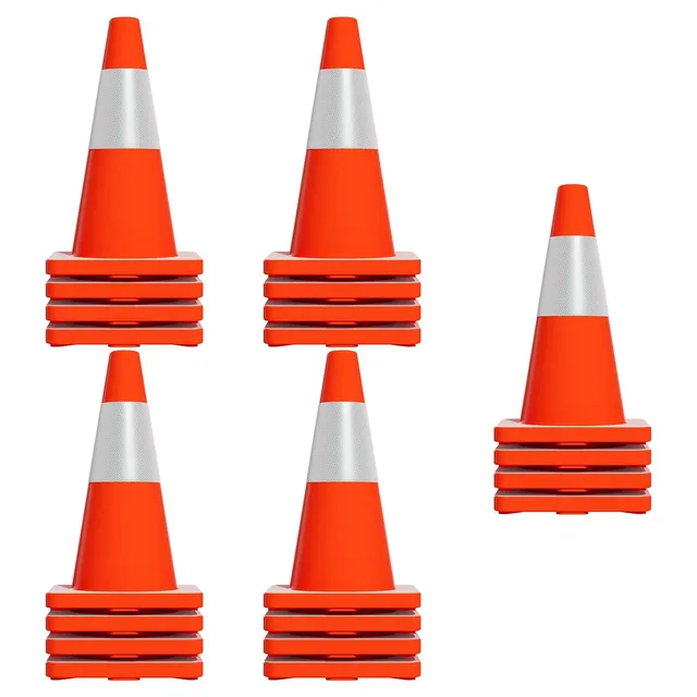 Safety Cones 20 pack windproof orange