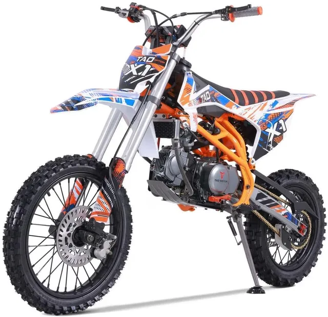 Dirt Bike orange white black