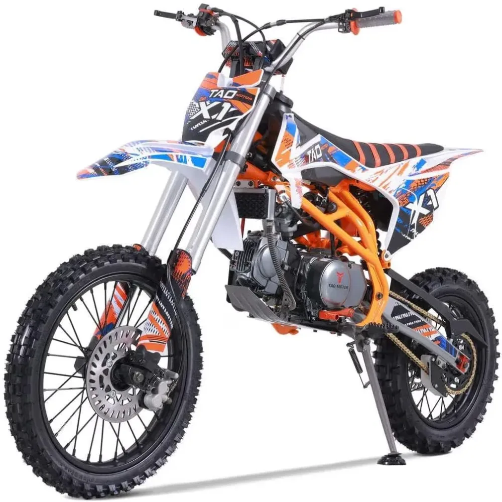 Dirt Bike orange white black