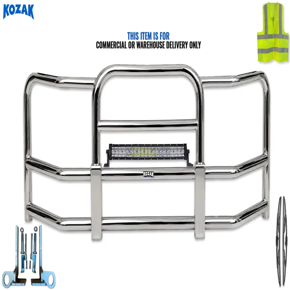Bumper Grille 90" 36" silver
