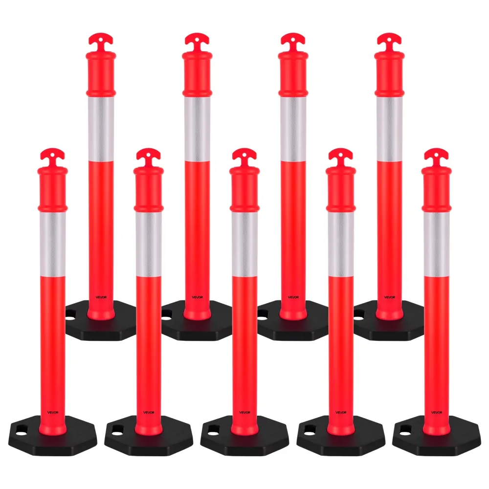Safety Cones 9 pack 48 inches red