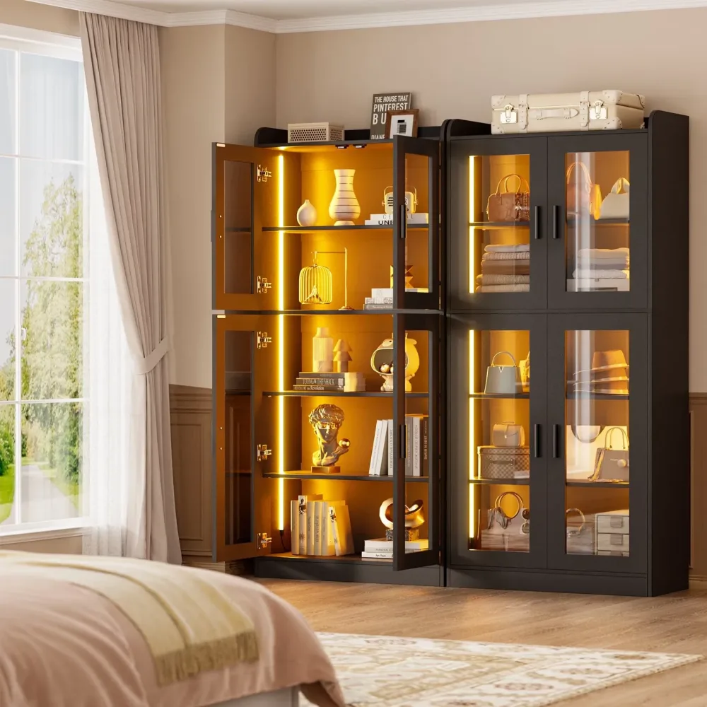 Shelf 67.4 inch led black