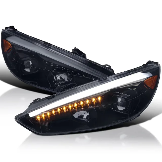 Projector Headlights led black 1 pair