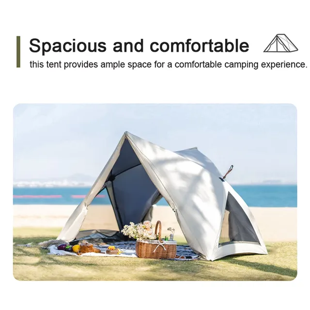 Tent windproof beige 150mm