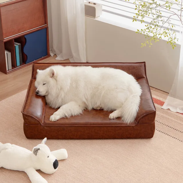 Dog Bed 39.4' 70lbs brown