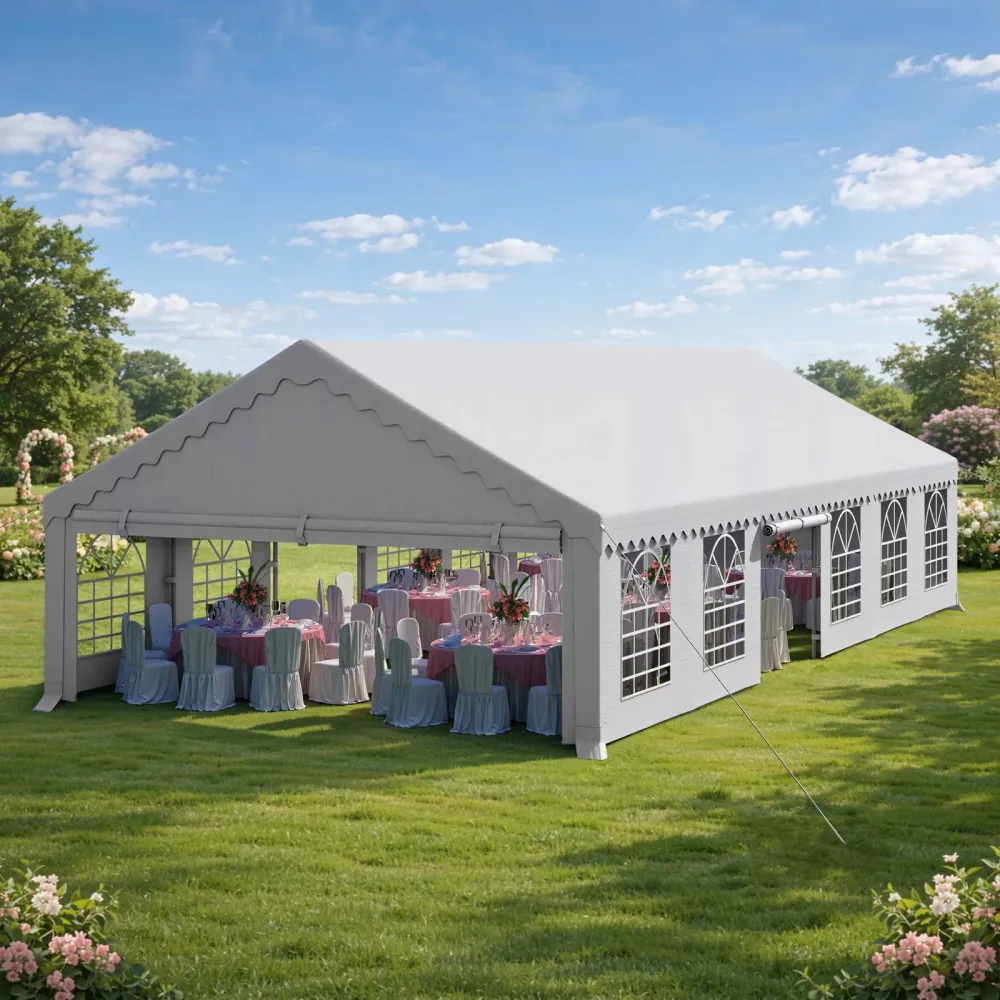 Party Tent white 348 pounds 144 inches