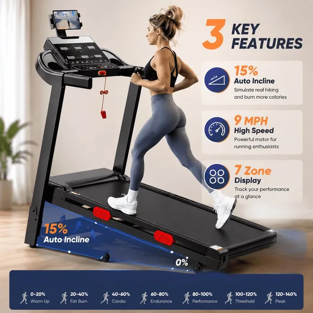 Incline Treadmill 350 lbs folding 350 lb