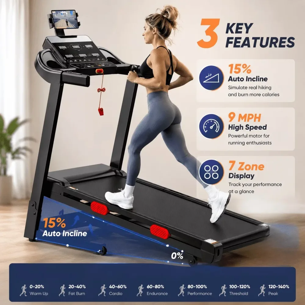 Incline Treadmill 350 lbs folding 350 lb