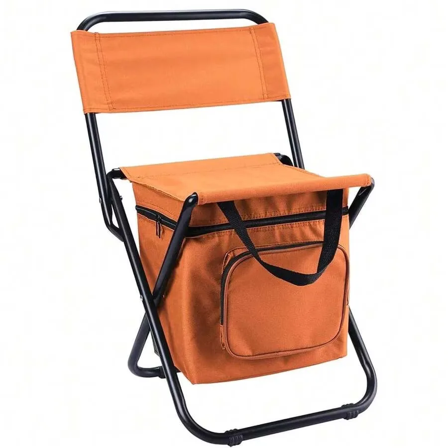 Camping Chair folding portable orange