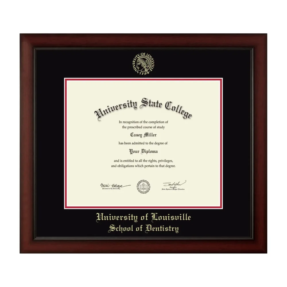 Diploma Frame black red 17w