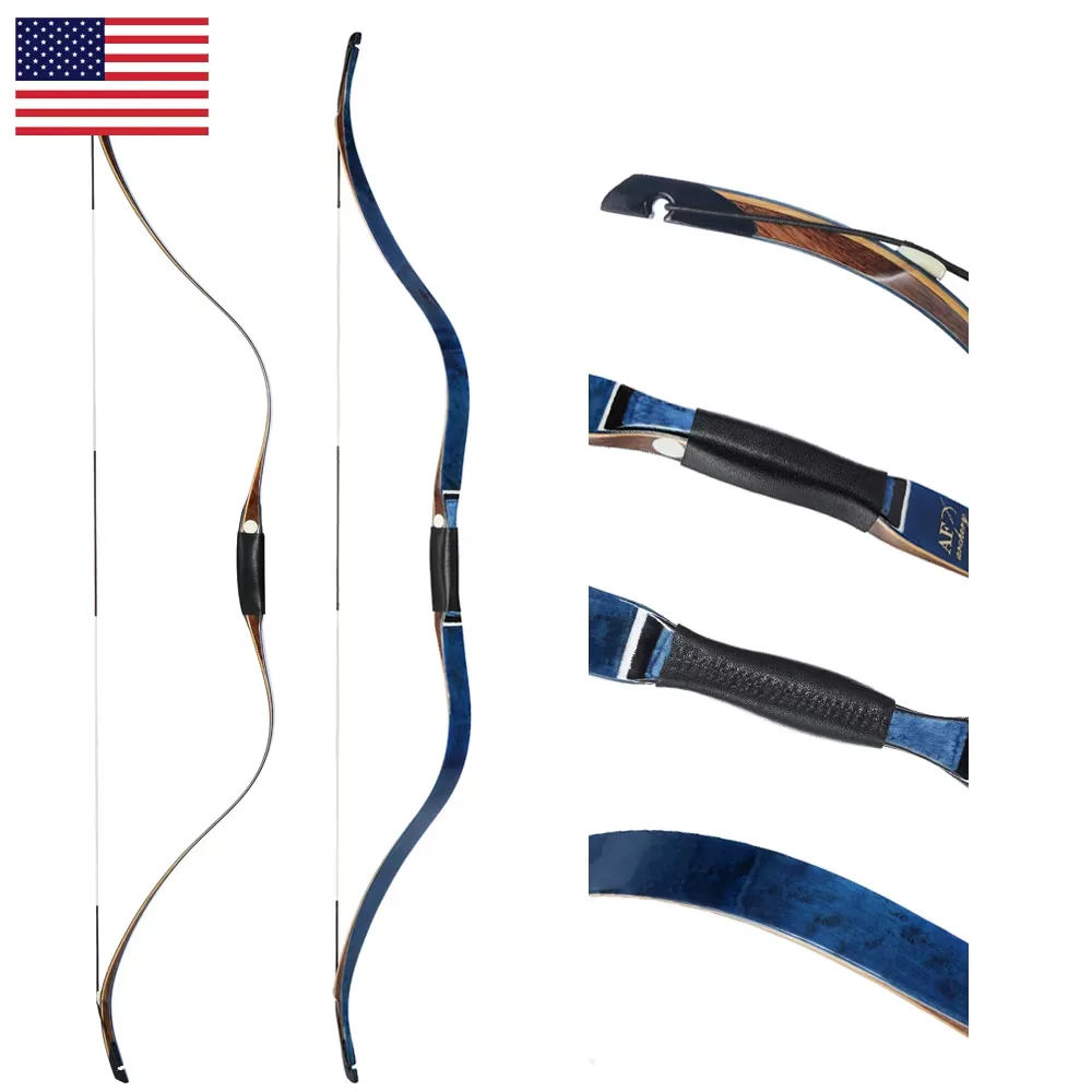 Recurve Bow 54in 20lbs blue