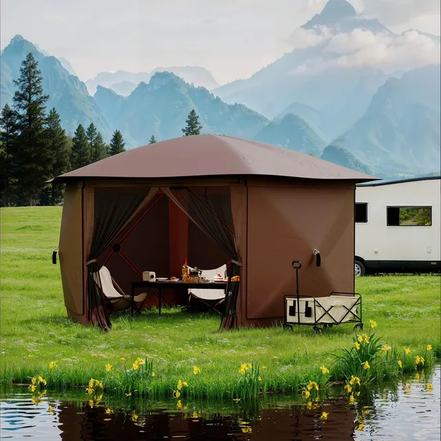 Instant Canopy 11ft 11' beige