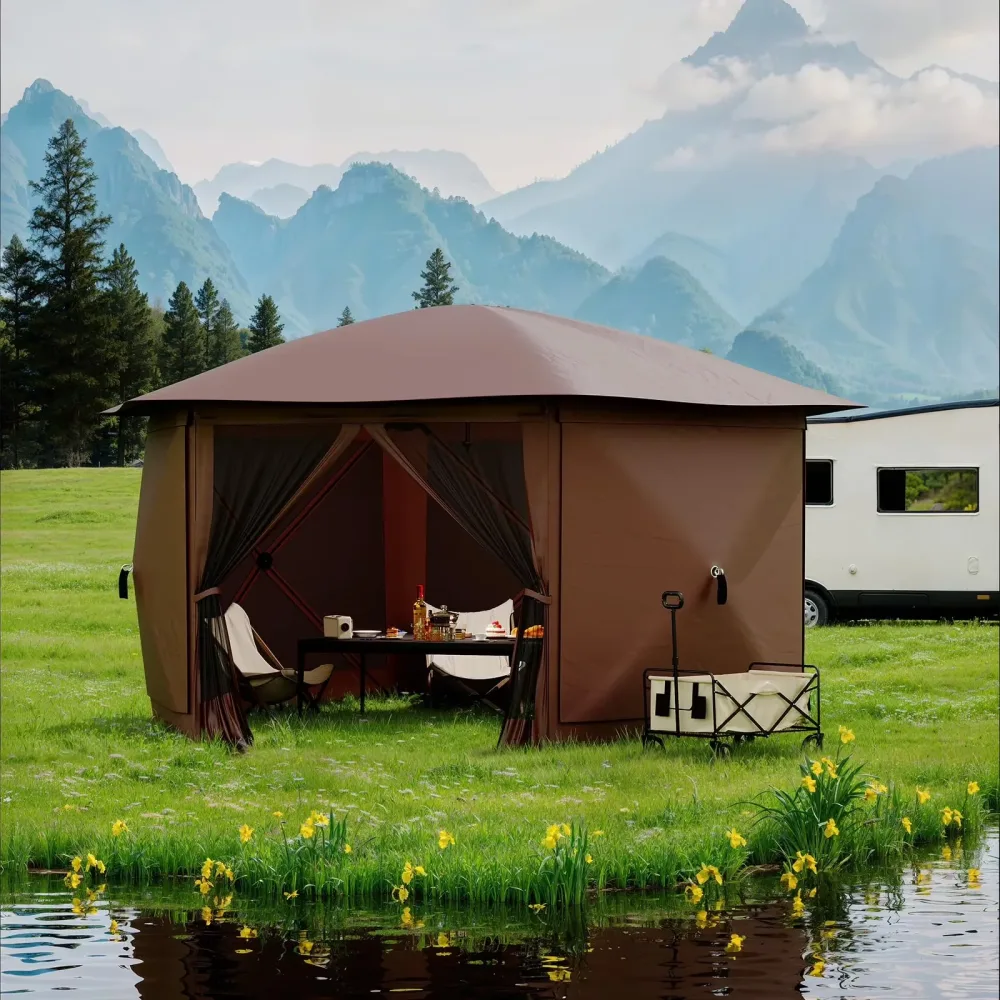 Instant Canopy 11ft 11' beige
